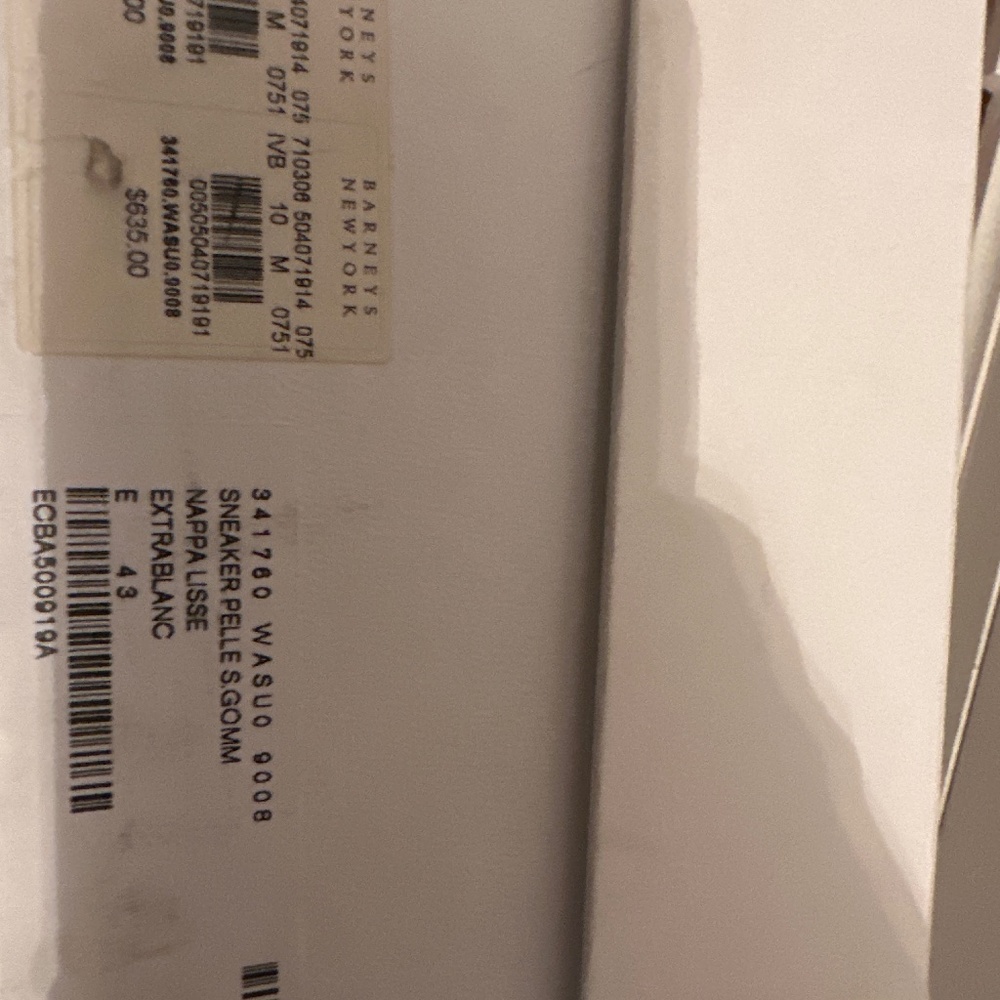Designer white sneakers